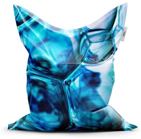 Sablio Sedací vak Modré bubliny - 200x140 cm
