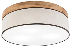Brilagi - LED Stropné svietidlo BELLADONNA 3xE27/15W/230V pr. 50 cm krémová/dub BG1361