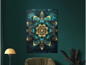 drevko |  Mandala na stenu Smaragdové bohatstvo