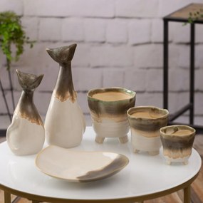 DEKORAČNÁ KERAMICKÁ MISKA KATIA (01) 28X23X6 CM VIACFAREBNÝ