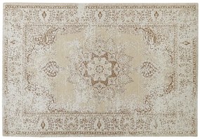 Bavlnený koberec 140 x 200 cm béžový ALMUS Beliani