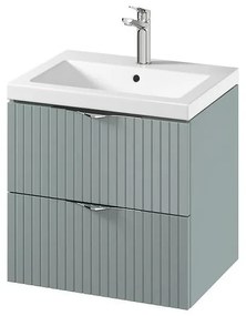 Cersanit S801-544 -Závesná kúpeľňová skrinka s umývadlom TIRSO 60x45 cm mintová