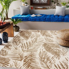 Koberec SIZAL FLAT 48977256 palmové listy, béžový / naturálny