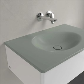 VILLEROY &amp; BOCH Antao umývadlo na skrinku bez otvoru, bez prepadu, 800 x 500 mm, Morning Green, s povrchom CeramicPlus, 4A7583R8