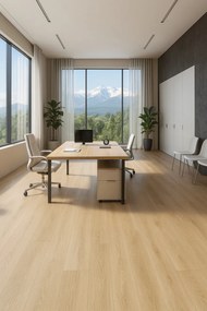 IVC Commercial, PVC podlaha - lino Logitex Ultimate 55 Toronta T13, na mieru, šíře 2m,4m, béžová, filc, chodba / predsieň