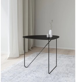 Čierny kovový konferenčný stolík 44x50 cm Curve L Bull – LIND DNA