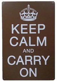 Ceduľa Keep Calm Carry On