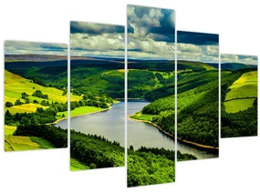 Obraz - Zelená krajina (150x105 cm)