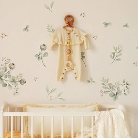 Samolepka do detskej izby miniset lúčnych kvetov 50x50cm