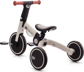 Kinderkraft 4TRIKE – 3v1 trojkolka a odrážadlo, striebornosivá
