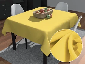 Biante Dekoračný štvorcový obrus Rongo RG-090 Svetlo žltý 90x90 cm