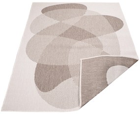 Dekorstudio Obojstranný koberec na terasu DuoRug 5835 - béžový Rozmer koberca: 80x150cm