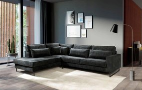 XXXLutz ROHOVÁ SEDAČKA, textil, kompozitné drevo, grafitová MID.YOU - Sedačky - 000694010019