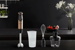 Tyčový mixér Tefal Coppertinto Quickchef HB656G10 Medený/Čierny