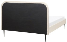 Manželská posteľ 140 cm Faris (béžové buklé) (s roštom). Vlastná spoľahlivá doprava až k Vám domov. 1078944