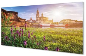 Sklenený obraz Nemecko Sunrise River 140x70 cm