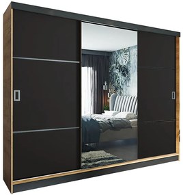 Skriňa Retro 200 3L craft/ dvierka čierna