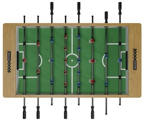 InternetovaZahrada Stolný futbal 142x76x88 cm - prírodný/biely