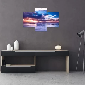 Obraz - Západ slnka pri mori (90x60 cm)