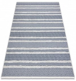 Kusový koberec Linie modrý 155x220cm
