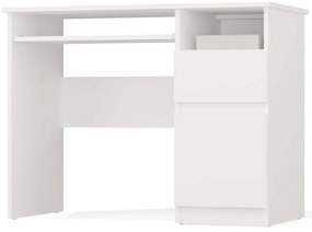 Písací stôl Porto 98 cm pravý biely
