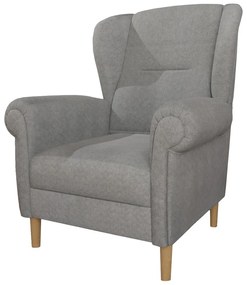 Svetlosivé kreslo ušiak Swan – Ropez