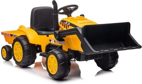 LEAN CARS Elektrický traktor s prívesom S617 žltý