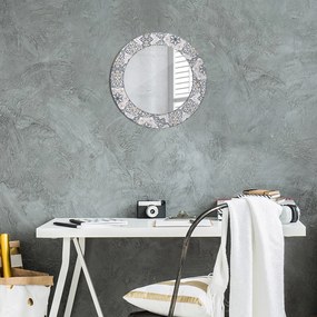 Okrúhle ozdobné zrkadlo na stenu Geometrické ozdoby fi 50 cm
