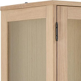 Vitrína Marte 94 cm dub bielený