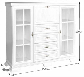 KORA KK7 komoda, borovica Andersen