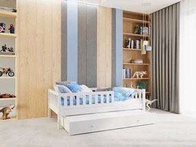 Detská posteľ Lilly Plus 5 s prístelkou / odnímateľnou zábranou - 90 x 180 cm