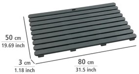 WENKO 22948100-Rohož do interiéru a exteriéru 50x80 cm sivá