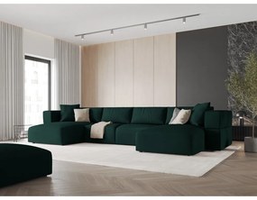 Zelená rohová pohovka do "U" Esther - Milo Casa