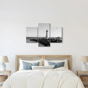 Obraz - Maják na pobreží, Santa Cruz, Kalifornia (90x60 cm)