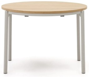 Okrúhly rozkladací jedálenský stôl s doskou v dubovom dekore v prírodnej farbe ø 90 cm Montuiri – Kave Home