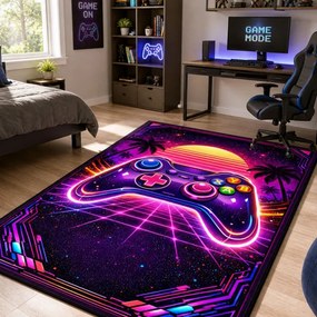 Protišmykový herný koberec Retro Pad