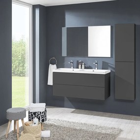 Mereo Aira, kúpeľňová skrinka 170 cm vysoká, pravé otváranie, Multidecor, Šedá supermat, MER-CN794PNSEDA