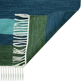 Tmavomodrý obojstranný vonkajší koberec z recyklovaného plastu Green Decore Marlin, 160 x 230 cm