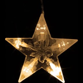 VOLTRONIC Vianočný záves hviezdy 150 LED, teplá biela