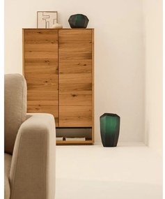 Sklenená váza v petrolejovej farbe (výška 45 cm) Geonix – Kave Home