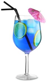 Bar@drinkstuff Vínová fľaša v jednom pohári