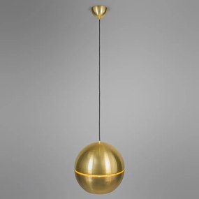 Závesná lampa v štýle art deco zlatá 50 cm - plátok