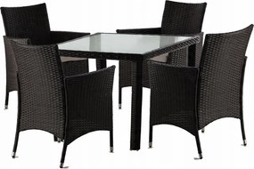 CH Súprava ratanového nábytku- tmavohnedá