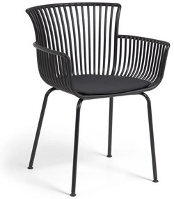 Čierna záhradná stolička Kave Home Surpika