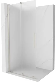 Mexen Velar, sprchová zástena s posuvnými dverami Walk-in 120 x 200 cm, 8mm sklo námraza, brúsená oceľ, 871-120-000-33-97
