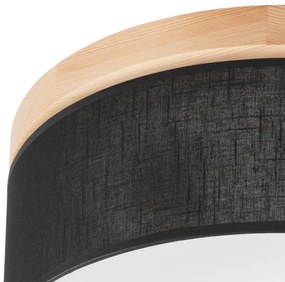 Brilagi - LED Stropné svietidlo BELLADONNA 2xE27/15W/230V pr. 40 cm čierna/borovica