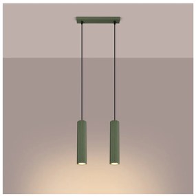 Zelené závesné svietidlo Gleam – Sollux