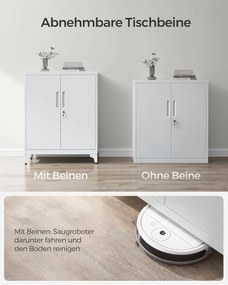 Kartotéka, uzamykateľná multifunkčná úložná skrinka, matná sivá