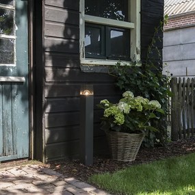 Moderná vonkajšia stojaca lampa 70 cm tmavosivá IP44 - Denmark