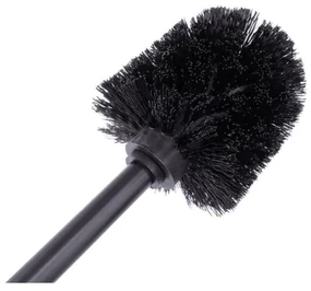 Erga Madera, toaletná WC kefa na postavenie, čierna-hnedá, ERG-YKA-P.MADERA-BLK
